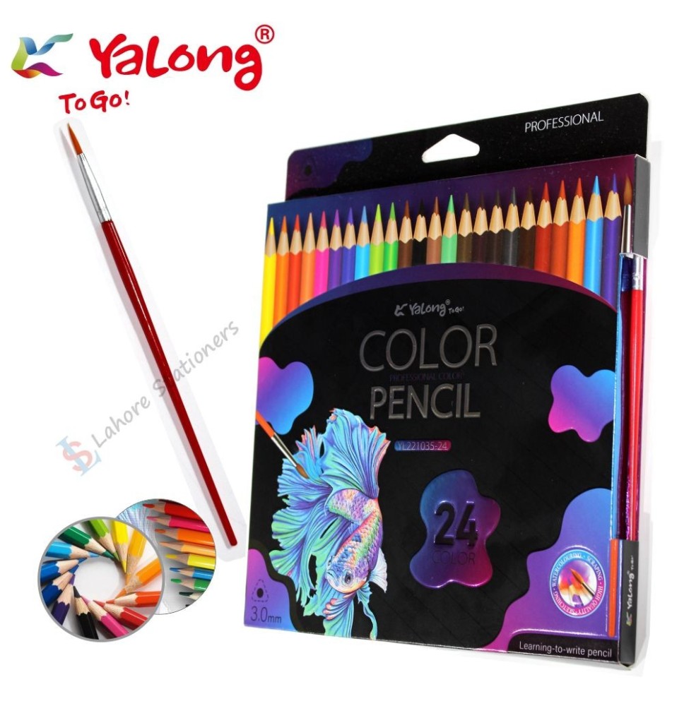 Yalong Color Pencil 24Pc 1Pck