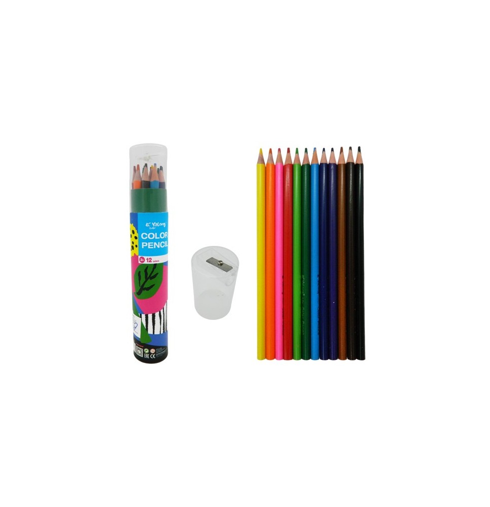 Yalong Colors Pencil 12Pcs 1Tin