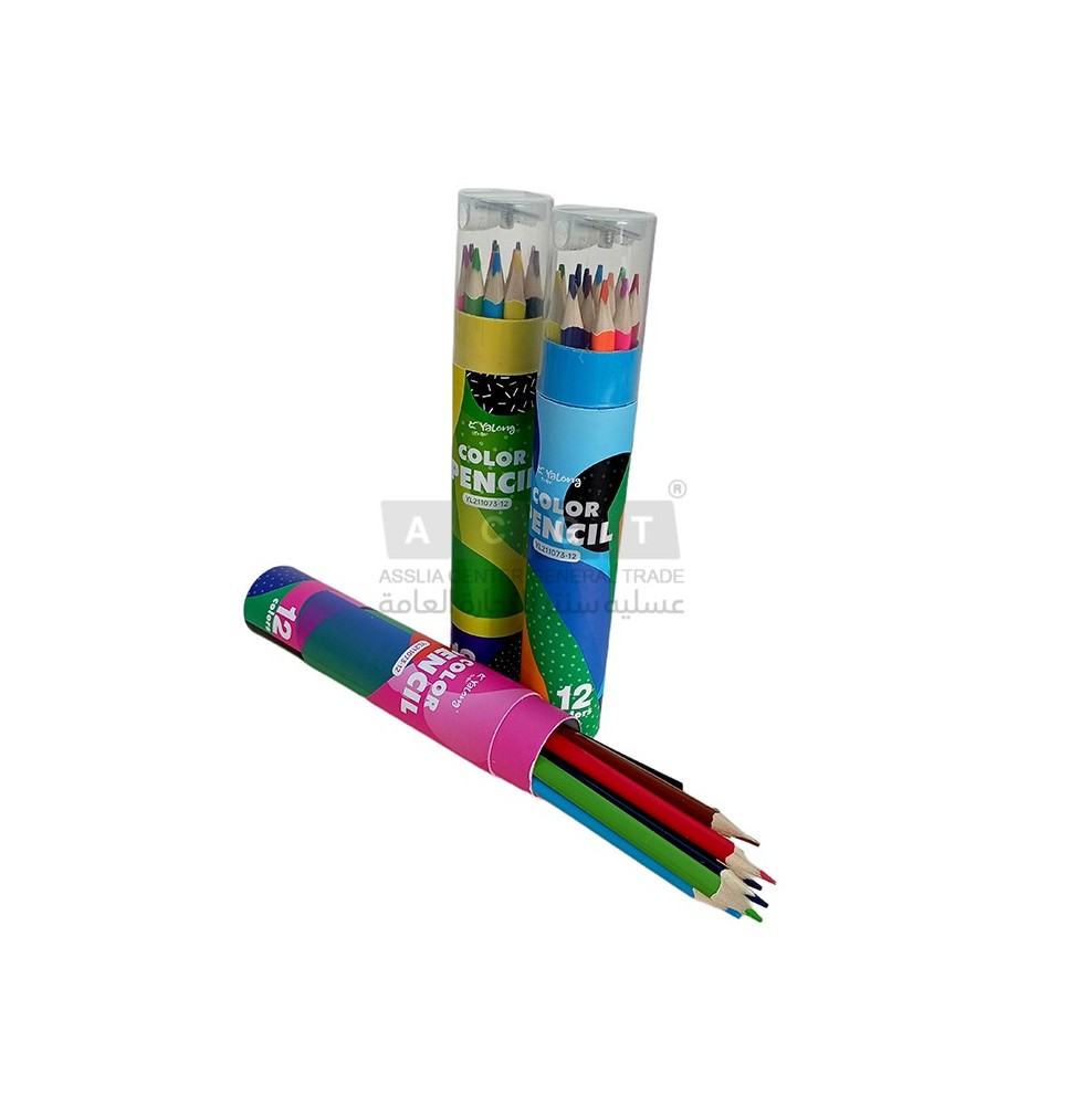 Yalong Color Pencil 12Pc 1Jar