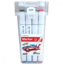 Yalong Colourful Marker 12Pc 1Pck