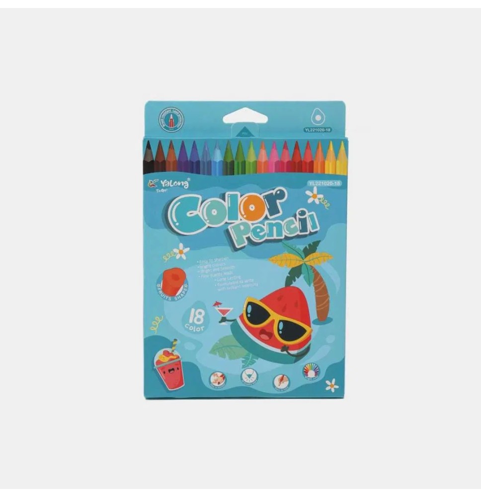 Yalong Color Pencil 18Pcs 1Pck