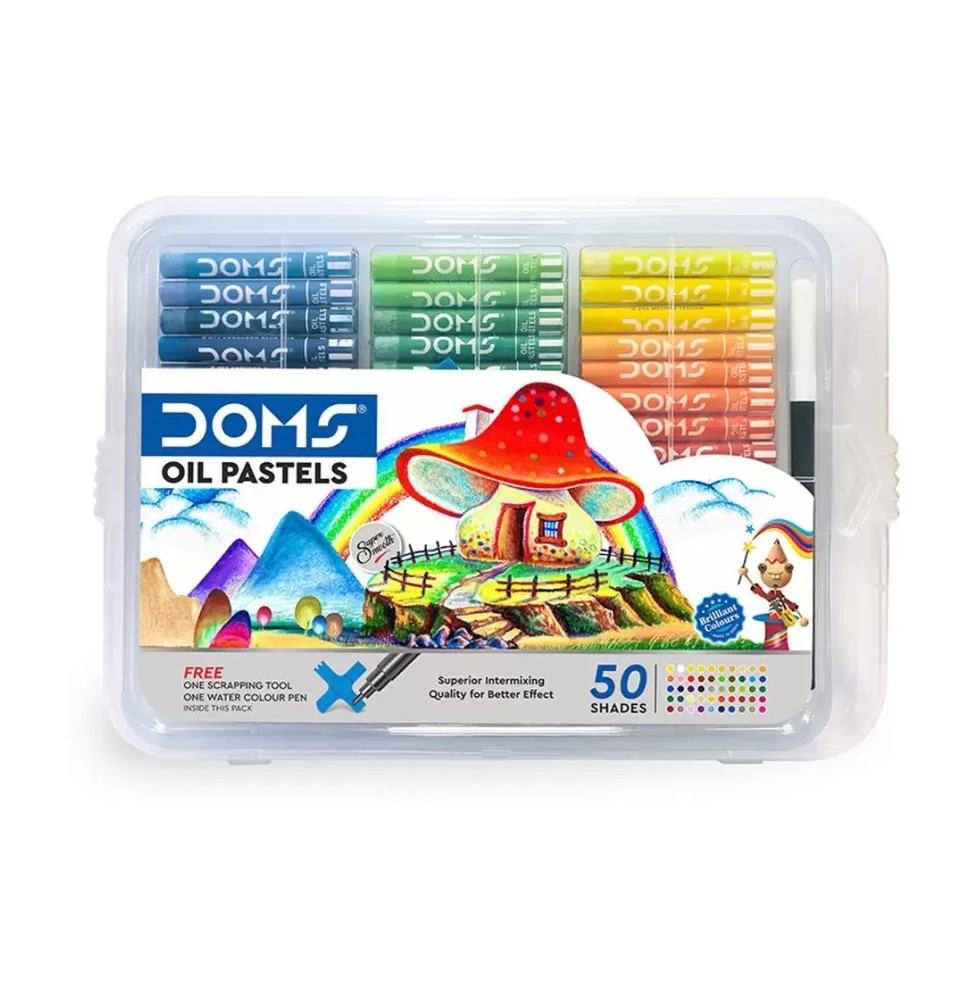 Doms Oil Pastel 50Shades Plastic Pack