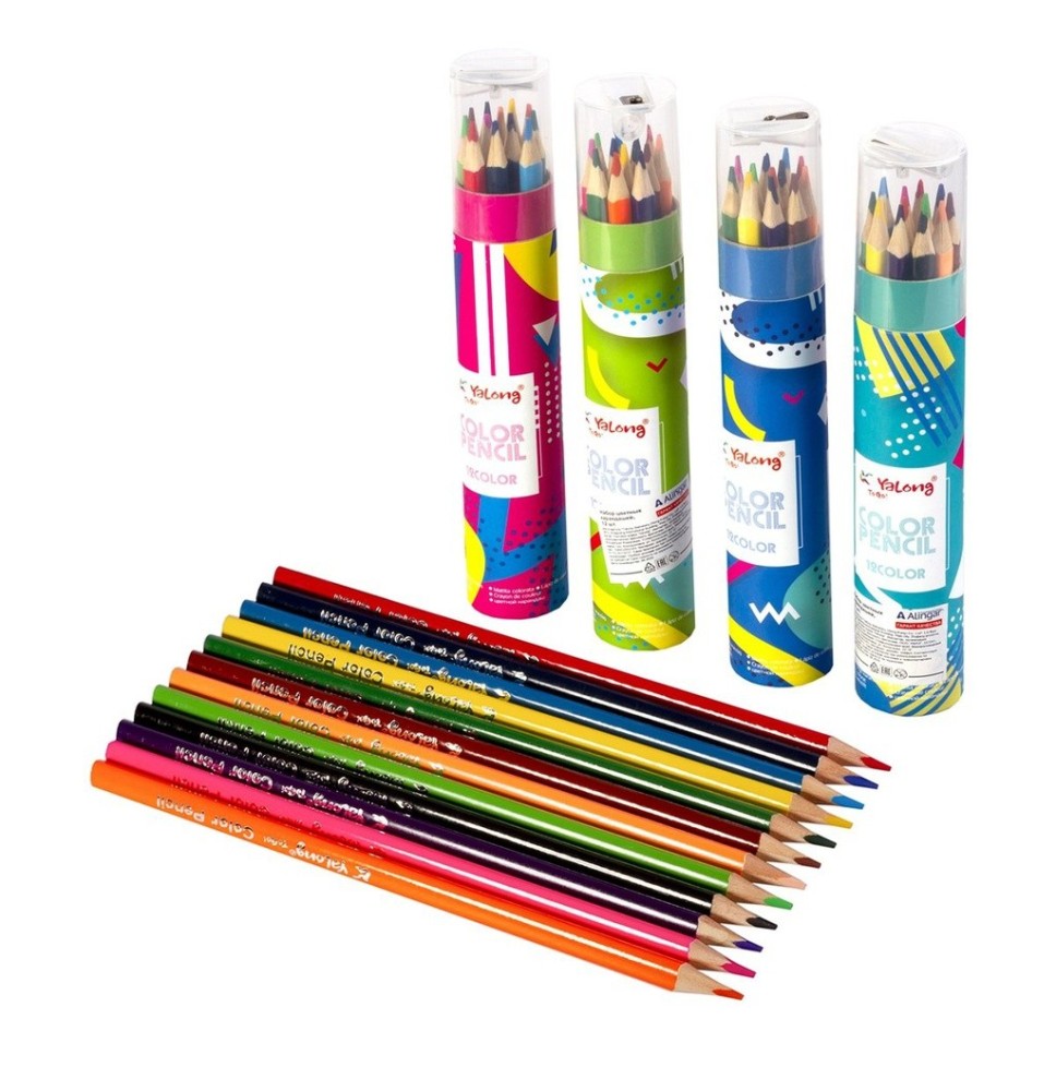 Yalong Color Pencil 12Pc 1Jar