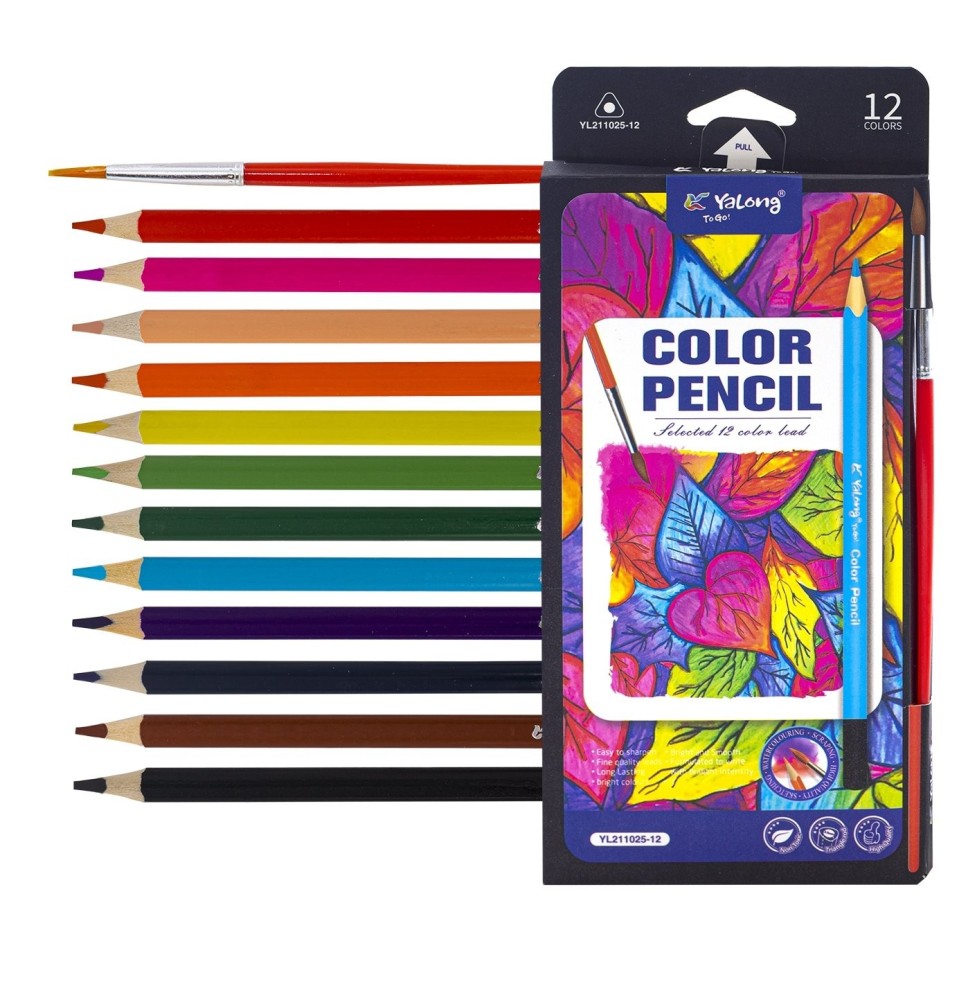 Yalong Color Pencil 12Pc 1Pck