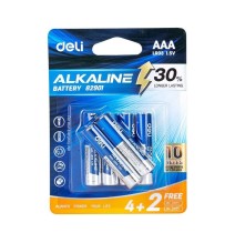 Deli AAA Alkaline Battery 6Pc - 1Card