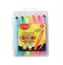 Keyroad Silky Cryaons Neon 6Pcs 1Box