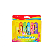 Keyroad Neon Solid Poster Paint 6x10G 1Pck