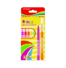 Keyroad Neon Fiber Marker 8Pcs*1Pck