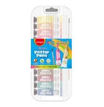 Keyroad Metallic Poster Paint 12x12ML+1Brush 1Box