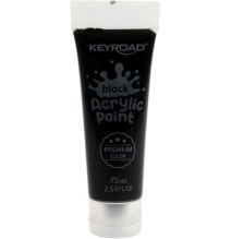 Keyroad Black Acrylic Paint 75ML 1Pc