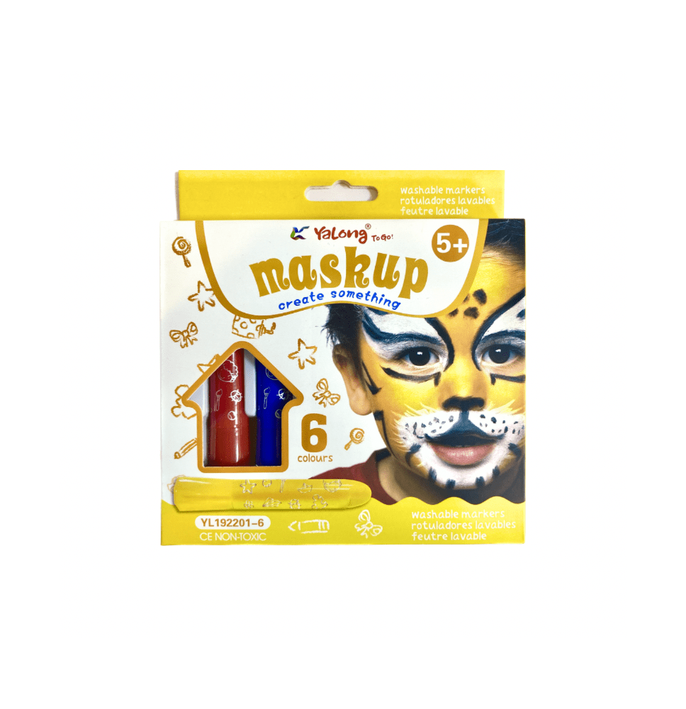 Yalong Maskup-Washable Marker 6Pc 1Pck