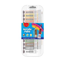 Keyroad Acrylic Paint 12x12ML+1Brush 1Box