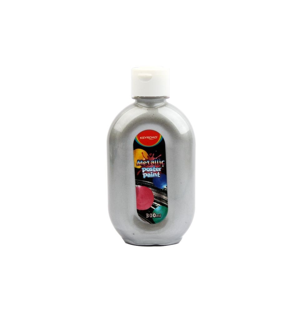 Keyroad Metallic Poster Paint Silver 300ML 1Pc