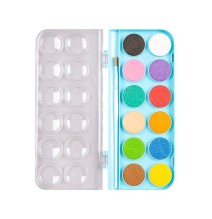 Keyroad Water Color-Glitter + Bruch 12Pc 1Set