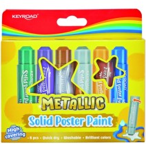 Keyroad Metallic Solid Poster Color 6x10G 1Pck