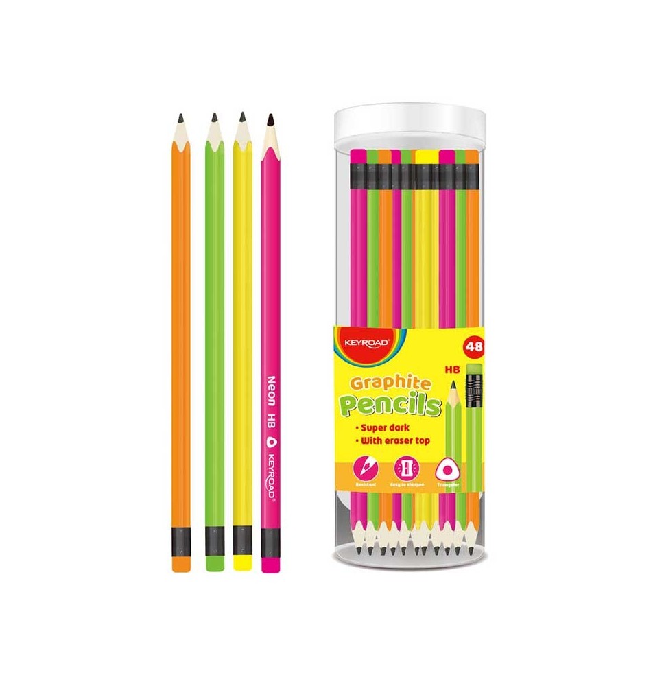 Keyroad Graphite HB Pencil 48Pc 1Box