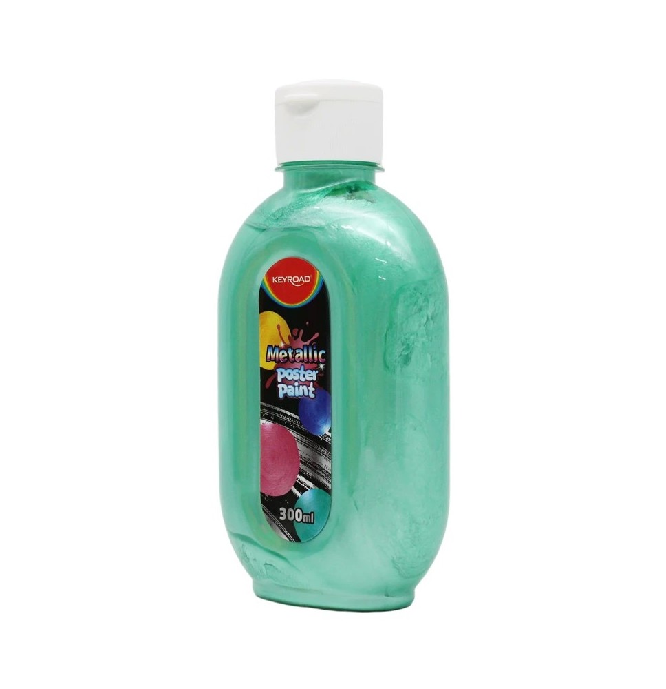 Keyroad Metalic Poster Paint Green 300ml 1Pc