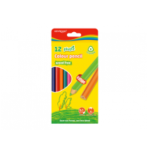 Keyroad Plastic Tri-Color Pencil 12pcs 1Pck