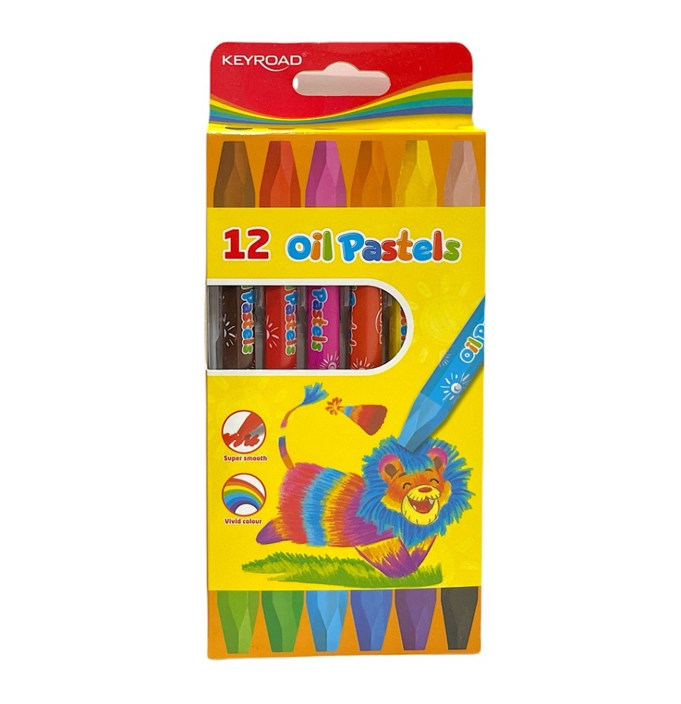 Keyroad Oil Pastels 12Pcs 1Pck