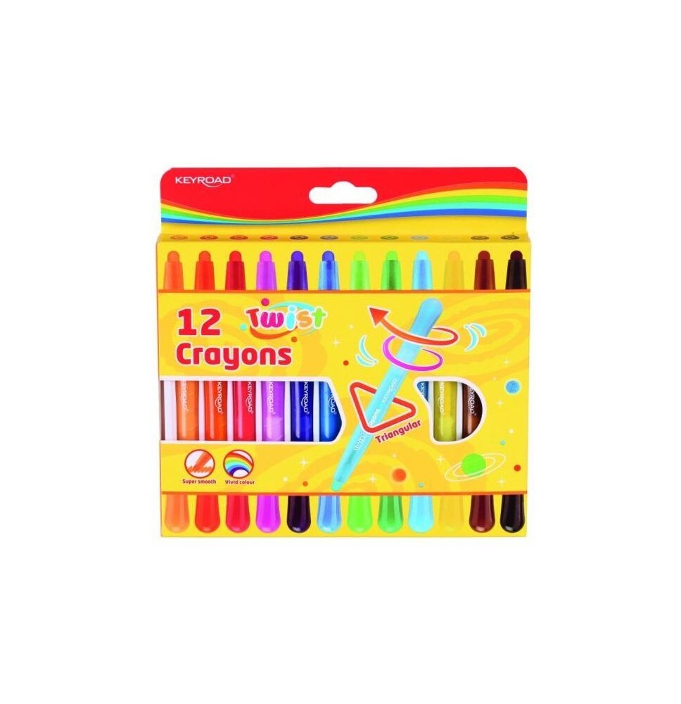 Keyroad Twins Crayons 12Pcs 1Pck