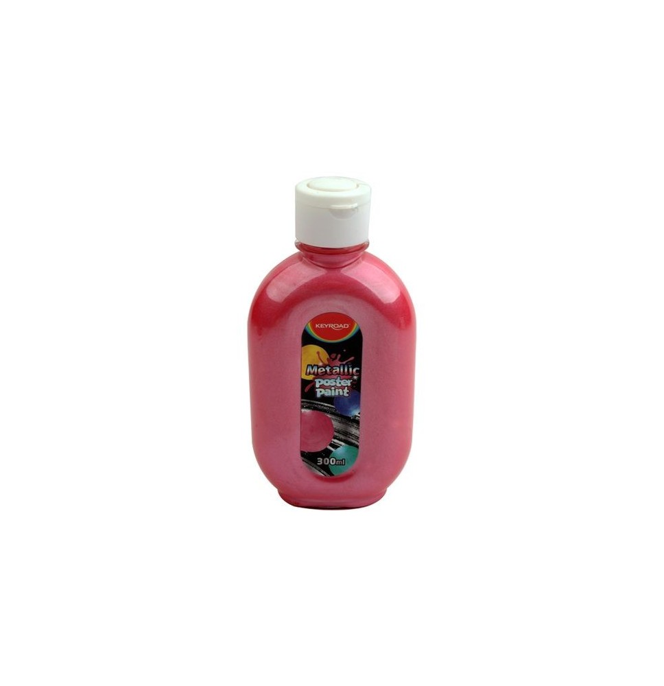 Keyroad Metalic Poster Paint LT Pink 300ml 1Pc