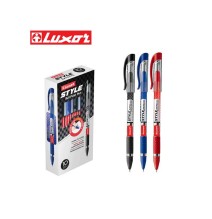 Luxor Style Ball Pen 1Pc 0.5Mm (Red & Blue & Black)