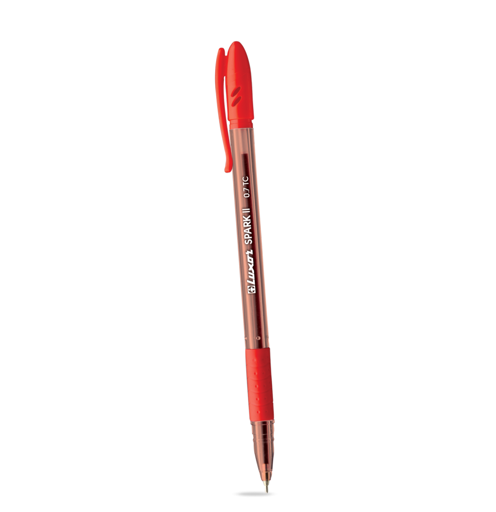 Luxor Spark II Ball Pen Red - 1Pc