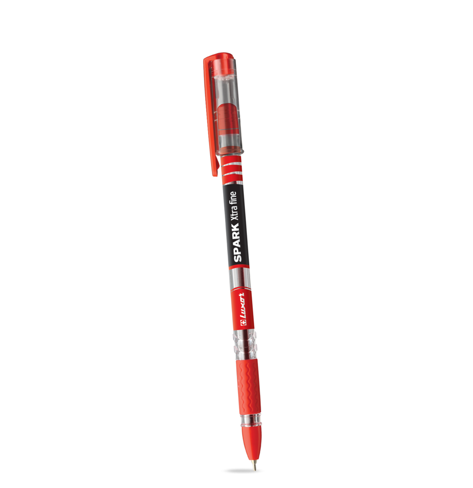 Luxor Spark Ball Point Pen Red 1Pc