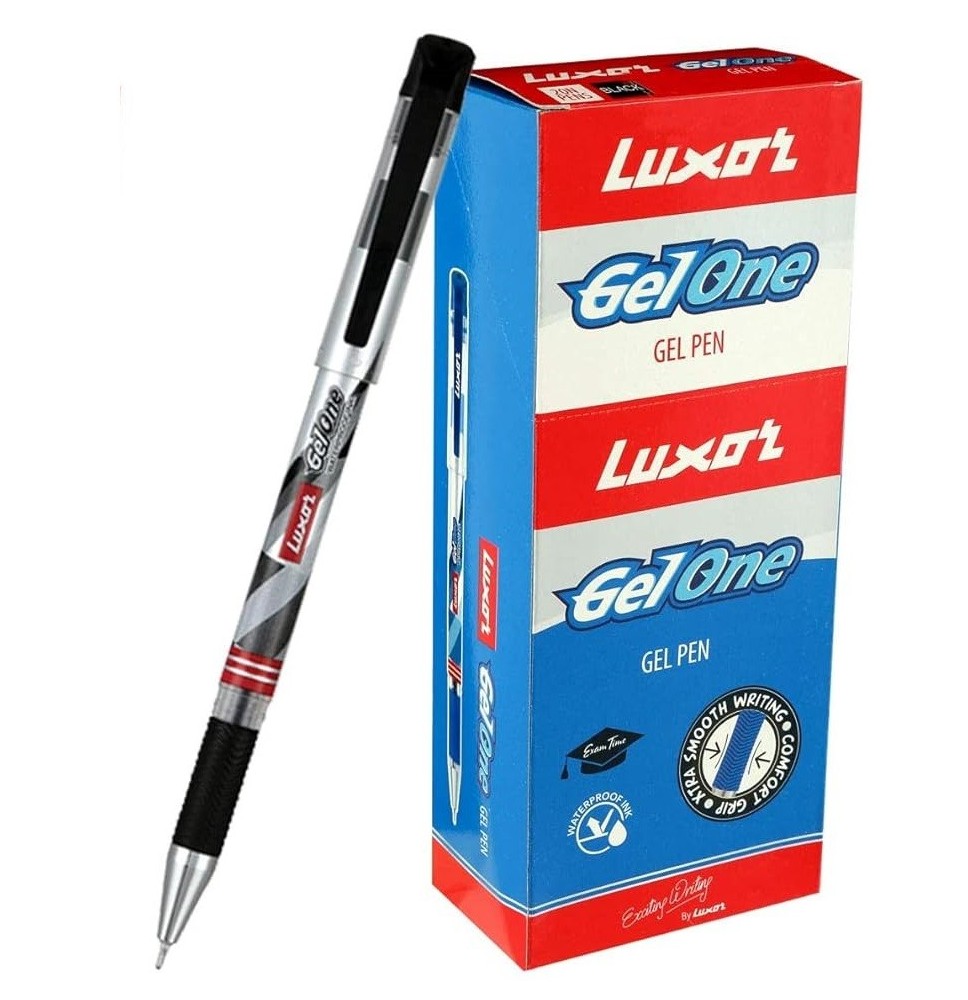 Luxor Gel One Waterproof Ink Pen 1Pc Black