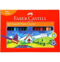 faber-castell 15 erasable plastic crayons