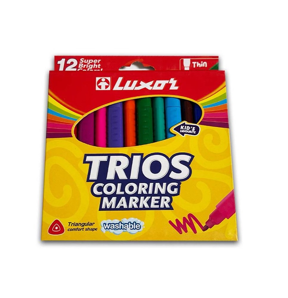 Luxor Trios S Coloring Marker 12Pcs 1Pck