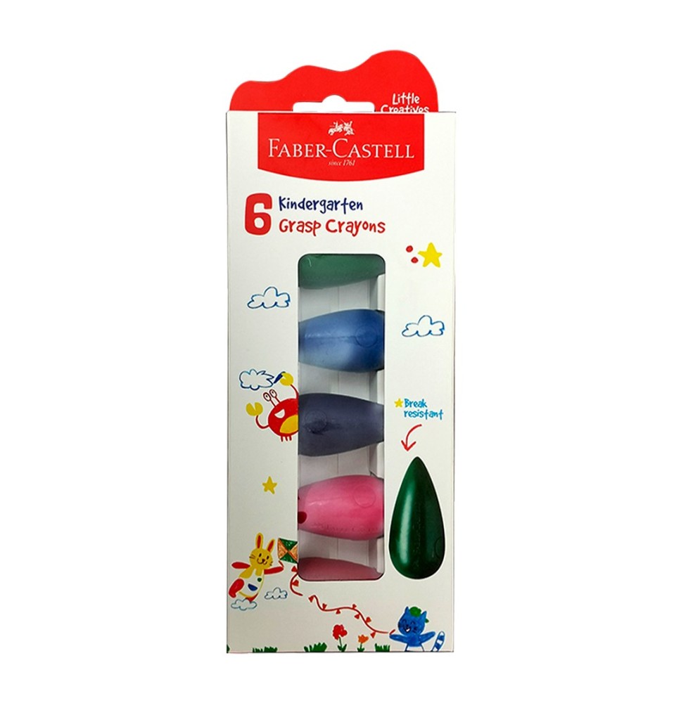 Faber-Castell 6 Kindergarten Grasp Crayons