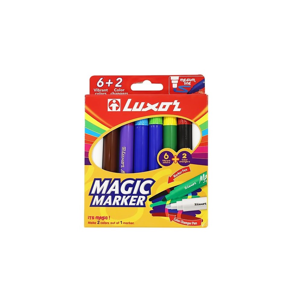 Luxor Magic Marker 8Pcs Pck