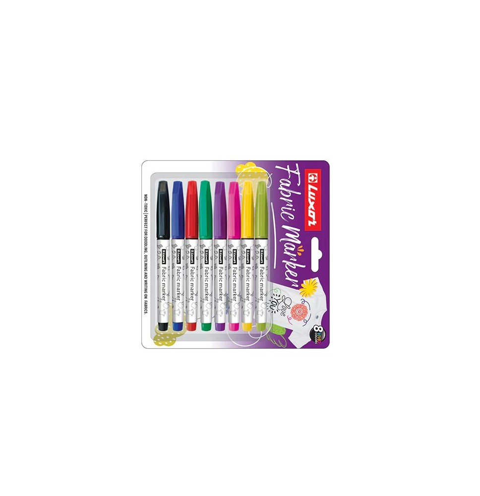 Luxor Fabric Marker 8Pc 1Pck