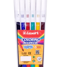 Luxor Coloring Marker 6Pc 1Pck