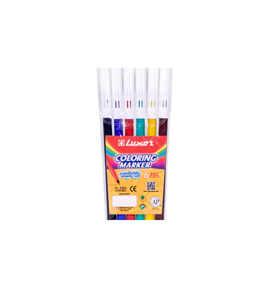 Luxor Coloring Marker 6Pc 1Pck