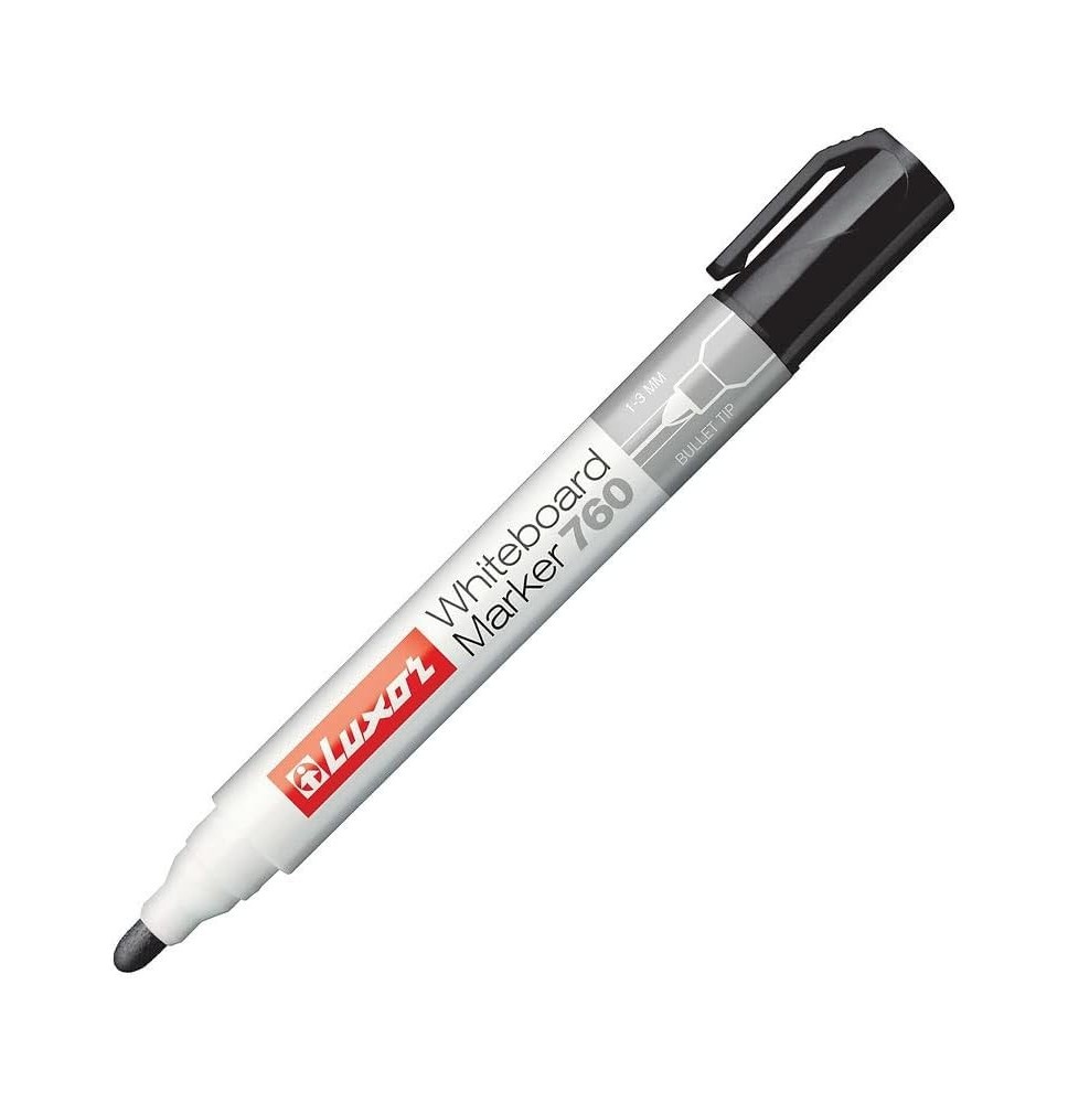 Luxor Whiteboard Marker 2.5mm Black 1Pc