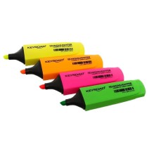 Keyroad Fluo Neon Highlighter 4Pc 1Pck