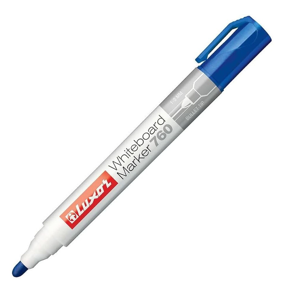 Luxor Whiteboard Marker 2.5mm Blue 1Pc