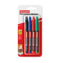 Luxor Permanent Marker 4Pc 1Pck