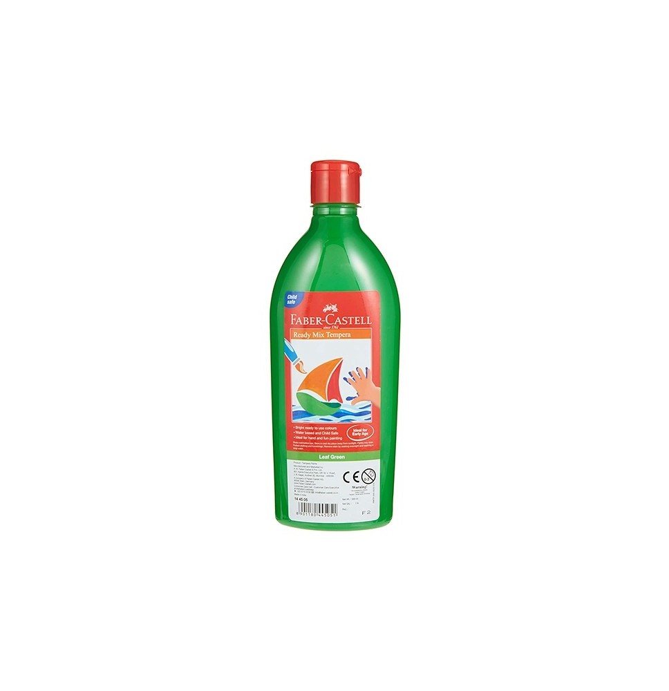 faber-castell ready mix tempera 500ml leaf green