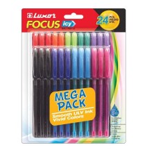 Luxor Focus Icy Ball Pen 24Pc 1Pck