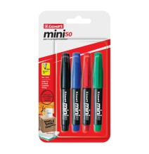 Luxor Mini50 Permanent Marker 4Pc 1Pck