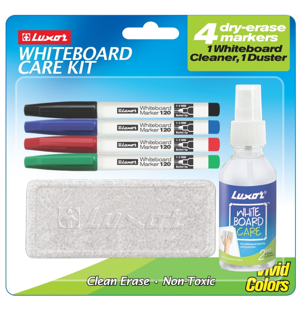 Luxor White boad Care Kit Vivid Colors 1Set