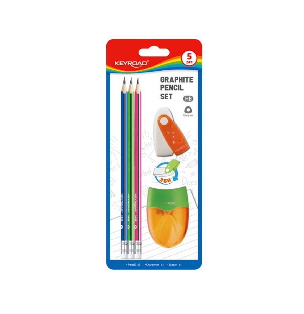 Keyroad Graphite Pencil Set 1Pck