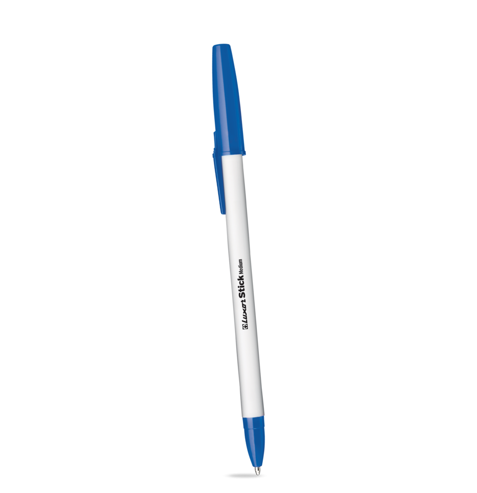 Luxor Stick Ball Point Pen 1Pc -Blue