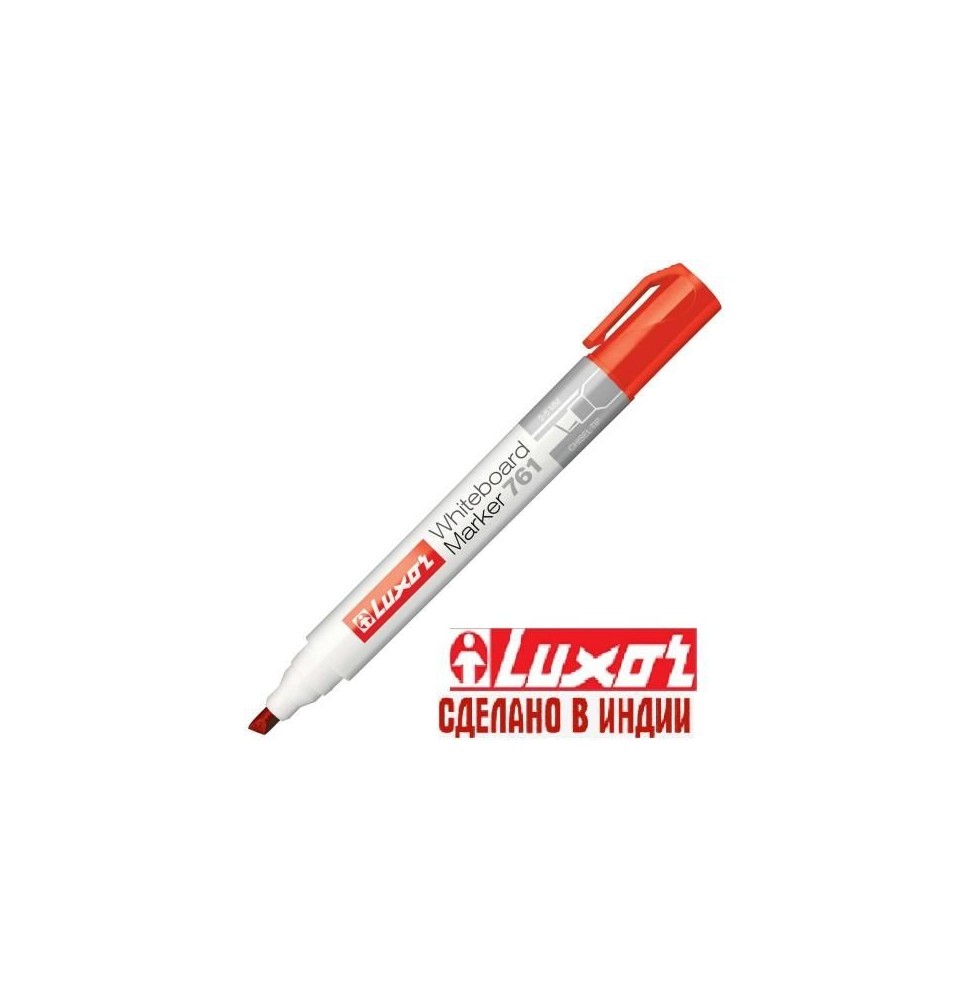 Luxor Whiteboard Marker 761 Red Colours 1Pc