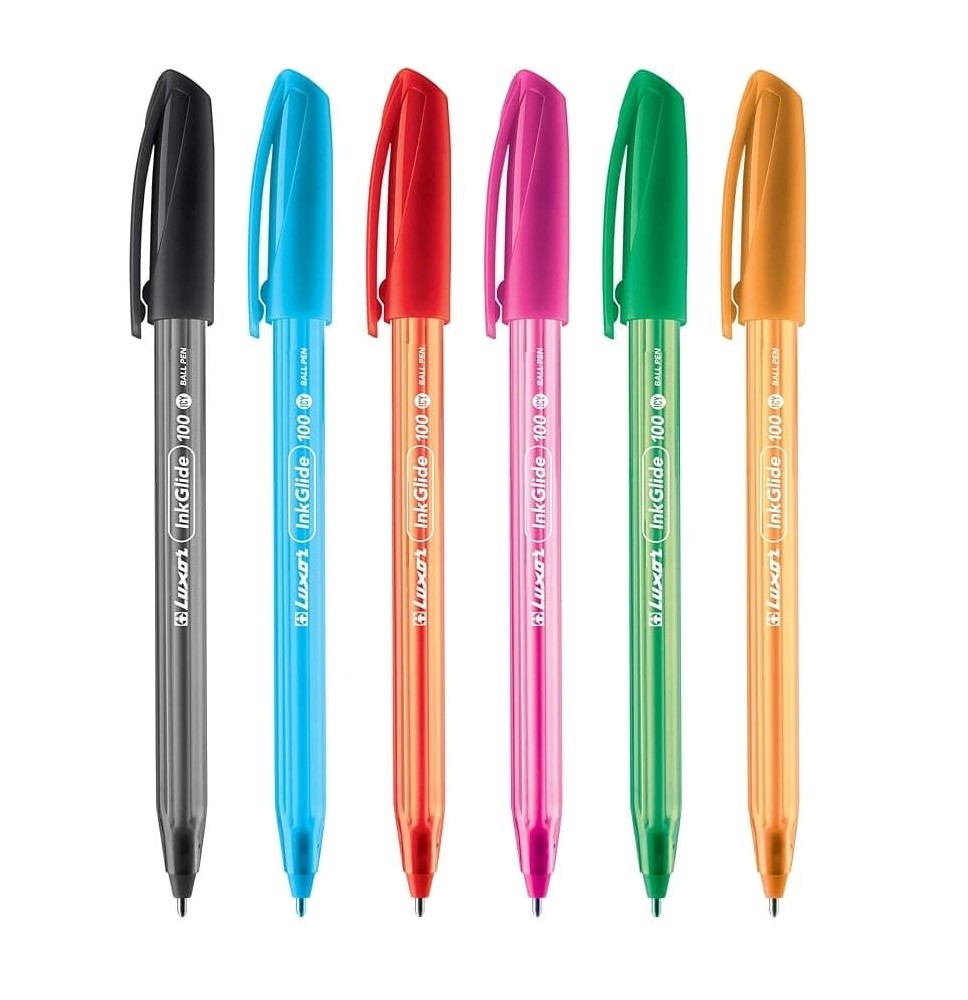 Luxor Inkglide Ball Pen 10Pcs 1Pck