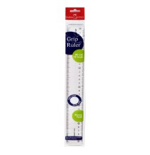 faber-castell grip ruler 30cm 12inch clear