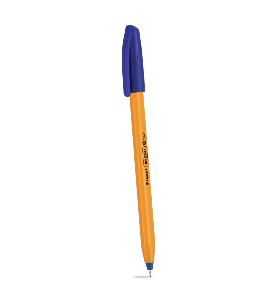 Luxor InkGlide Triangular Shape Ball Point Pen 1Pc - Blue